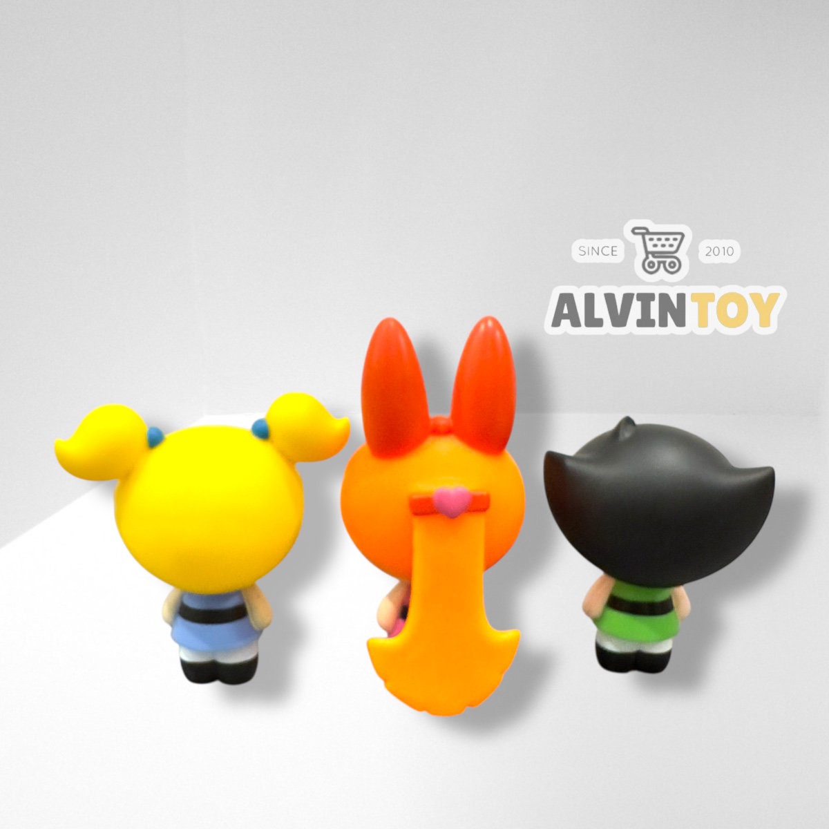 โมเดล Powerpuff Girls - พาวเวอร์พัฟฟ์เกิลส์ ชุด 3 ตัว ขนาดความสูง 9-12 ซม.