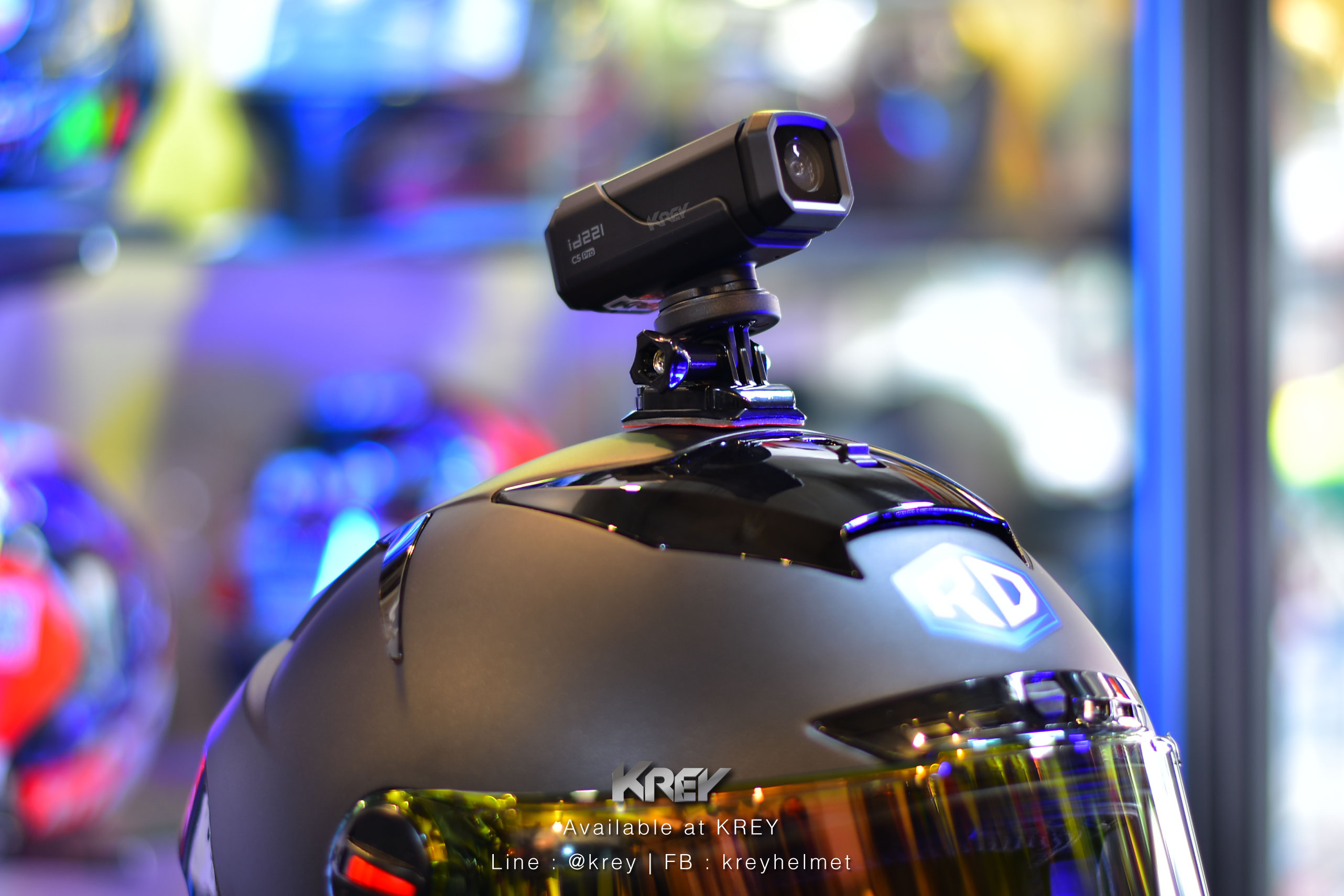 กล้องติดหมวก/รถ id221 รุ่น ACTION C5 Pro