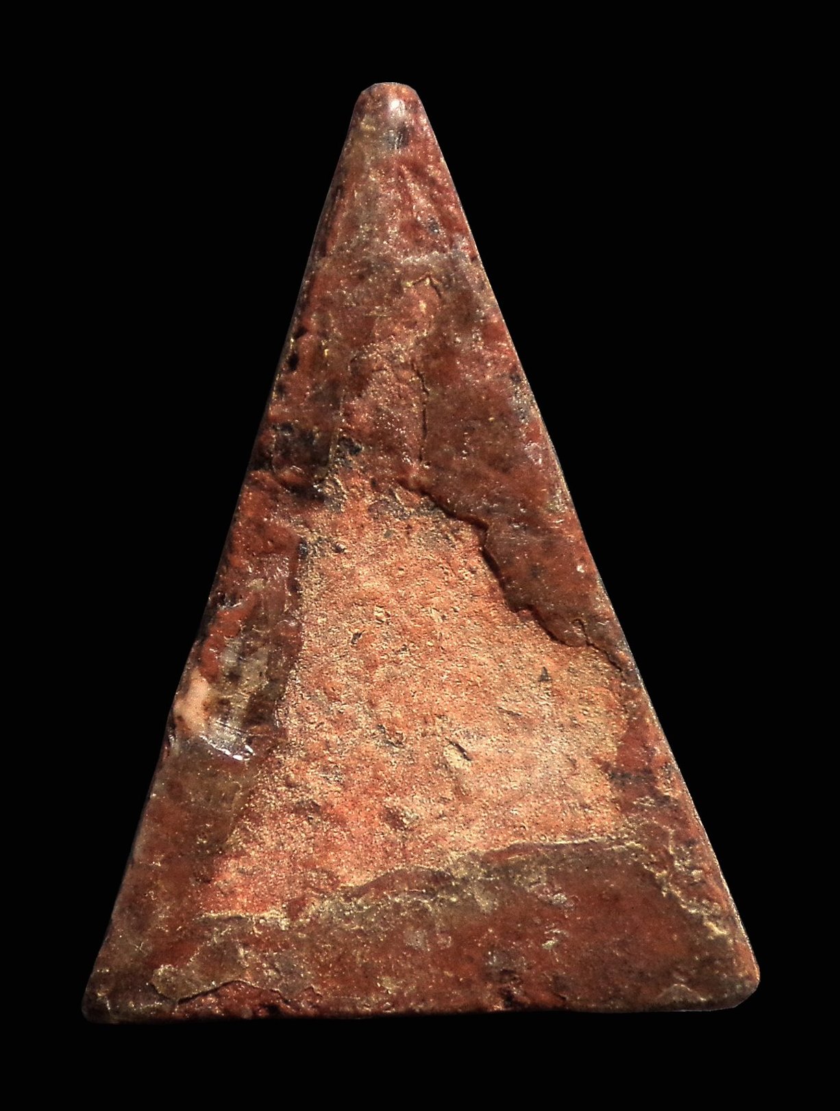 พระนางพญาเข่าจุด (ผสมดินเก่านางพญา) หลวงพ่อรอด วัดสันติกาวาส จ.พิษณุโลก