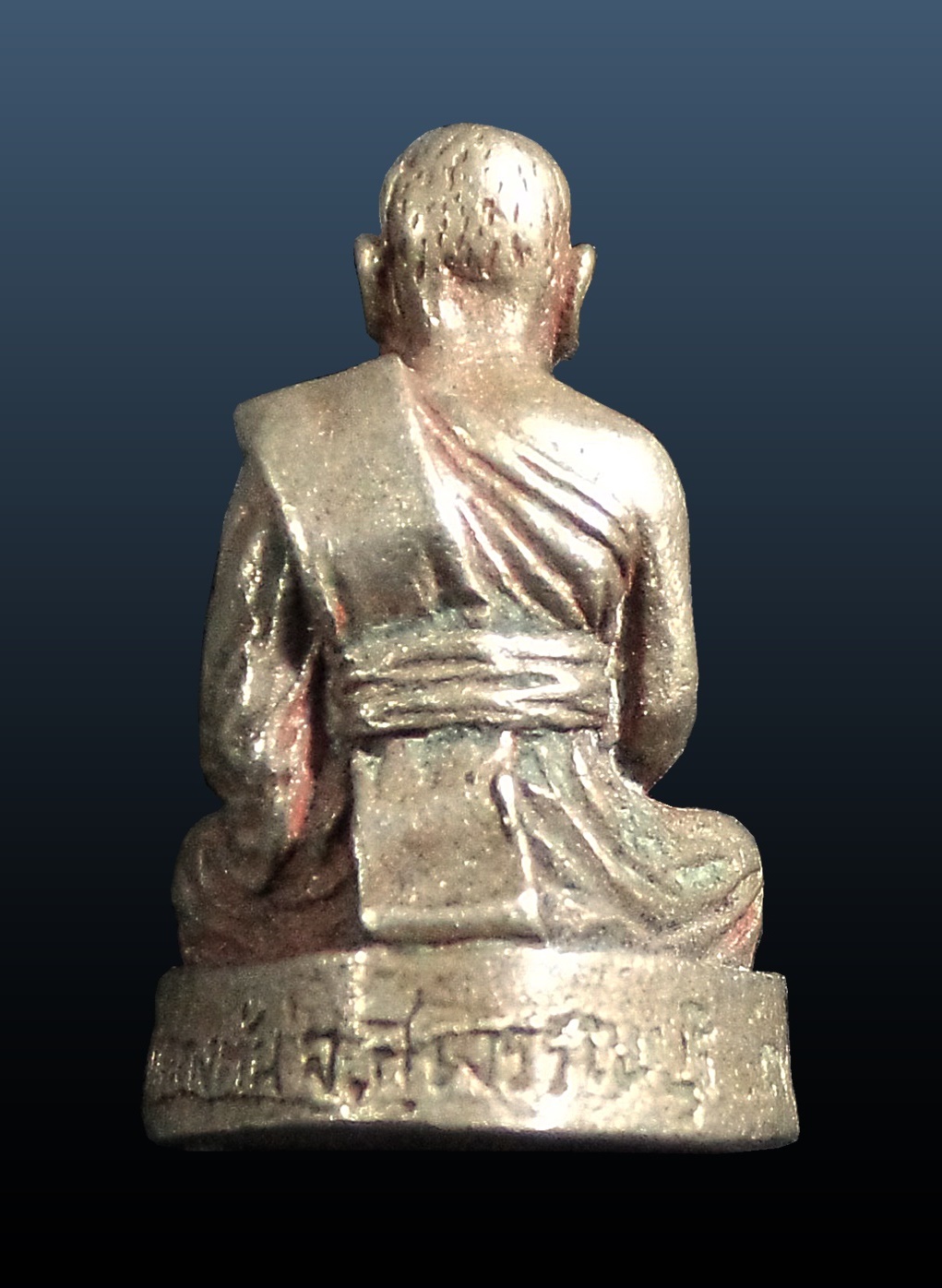 รูปหล่อหลวงพ่อประหยัด วัดคลองตัน สุพรรณบุรี เนื้อเงิน