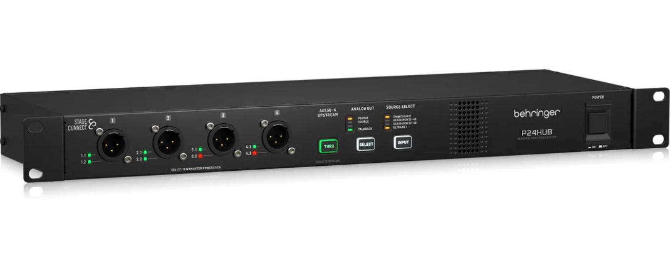 Behringer P24 HUB *ของแท้รับประกัน 1ปี* StageConnect Hub with Bus Powering for Personal Monitor Mixers