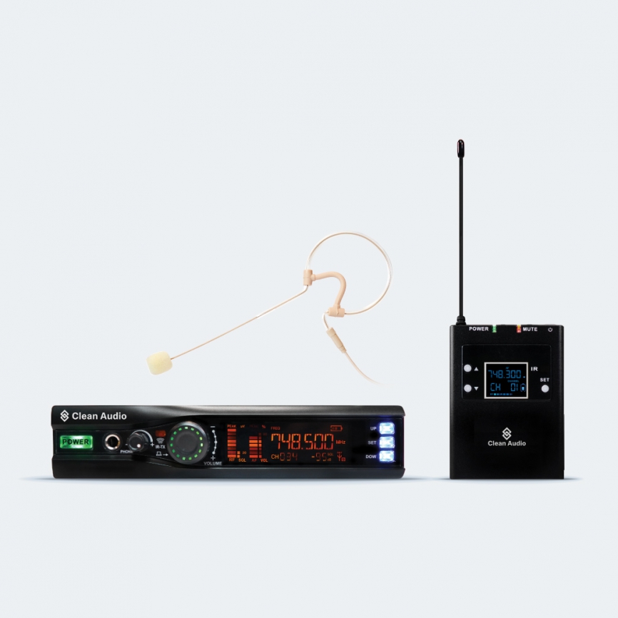 CLEAN AUDIO CA-M1730 *ของแท้รับประกัน 2ปี* ชุดไมโครโฟนไร้สายคล้องหู Wireless Ear set Microphone