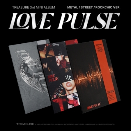( Pre-Order ) TREASURE 3rd Mini Album [LOVE PULSE] Set 3 ver * มี Poster พับในกล่อง * วางจำหน่าย 1 / 9 / 2025