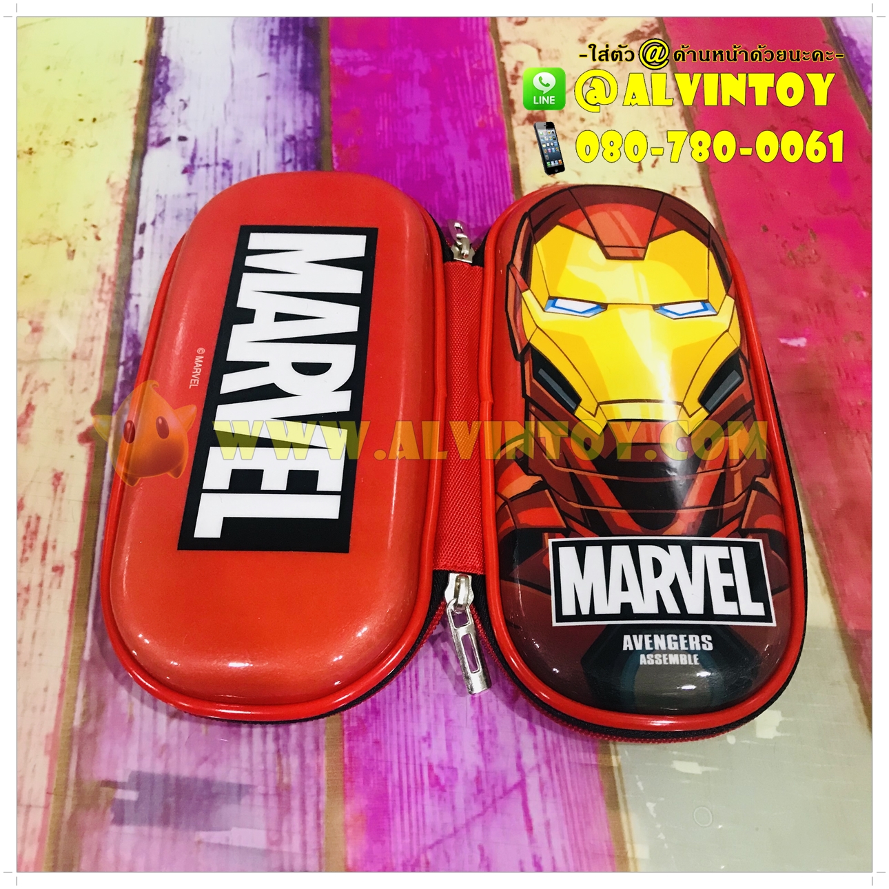 กระเป๋าดินสอซิปรอบ ไอรอนแมน ไซด์ M