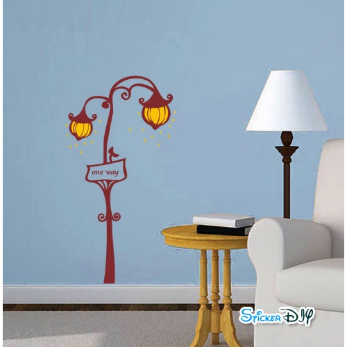 Vinyl wall sticker สติ๊กเกอร์ติดผนัง One way (กว้าง37cm.xสูง73cm.)
