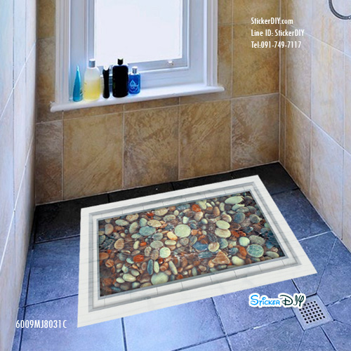 Wall Sticker สติ๊กเกอร์ติดผนัง 3D หินนำโชค (กว้าง89cm.xสูง56.5cm)