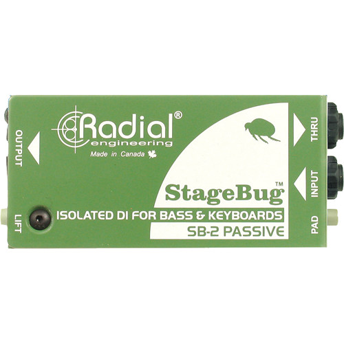 Radial StageBug SB-2 *ของแท้รับประกันศูนย์* Passive Direct Box แพสสีฟไดเร็กต์บ็อก สำหรับเครื่องดนตรี, Hi-Z