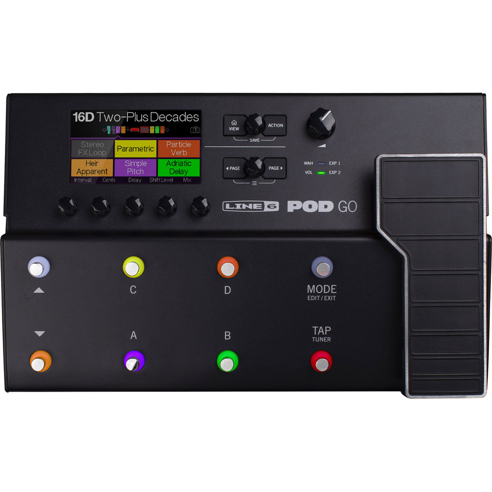 Line 6 POD GO *ของแท้รับประกัน 1ปี* มัลติเอ็ฟเฟ็กต์ / แอมป์โดลลิ่ง สำหรับกีต้าร์/เบส รองรับ IR เป็นออดิโออินเตอร์เฟสในตัว