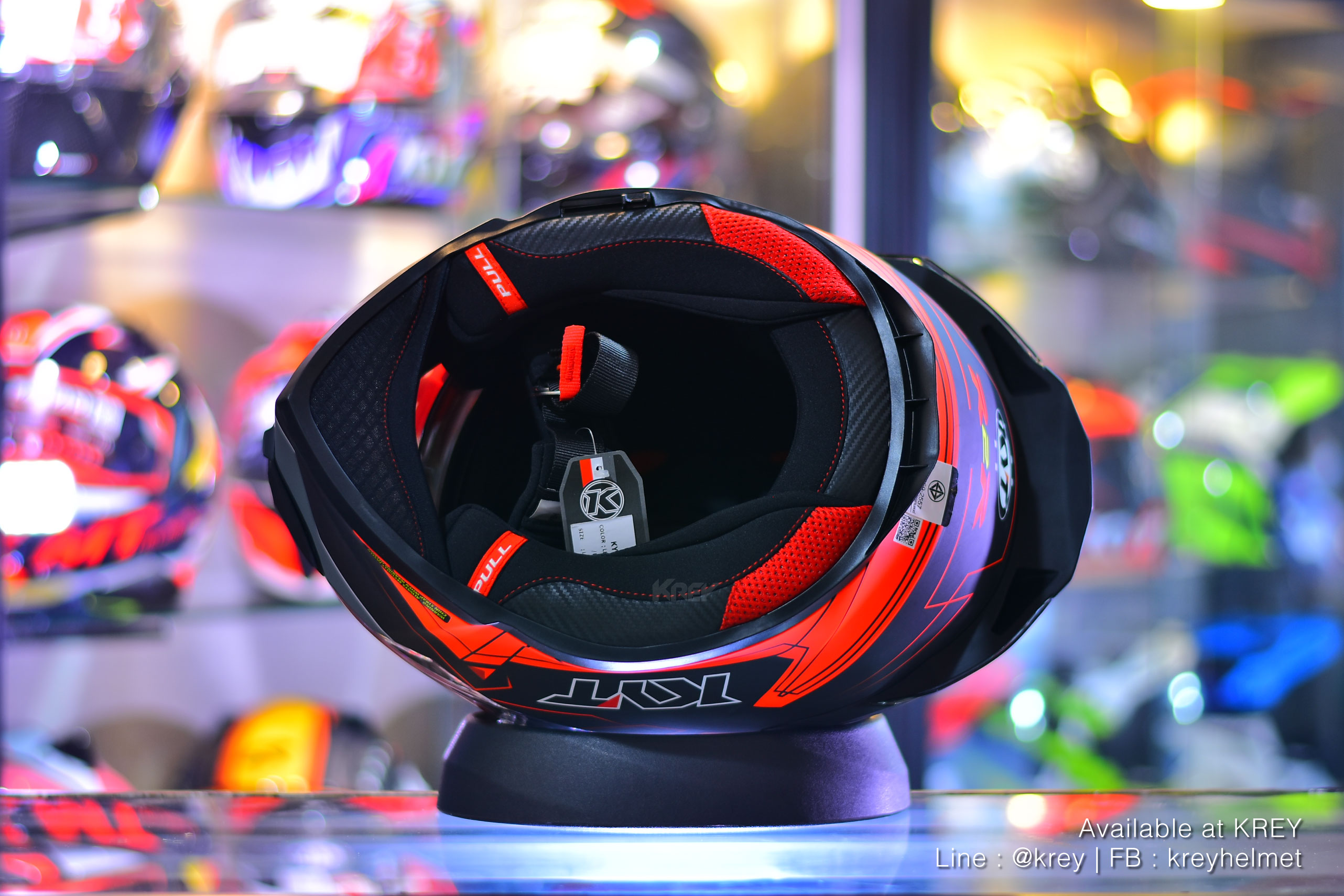 KYT model R2R Pro Led Matt Black Red