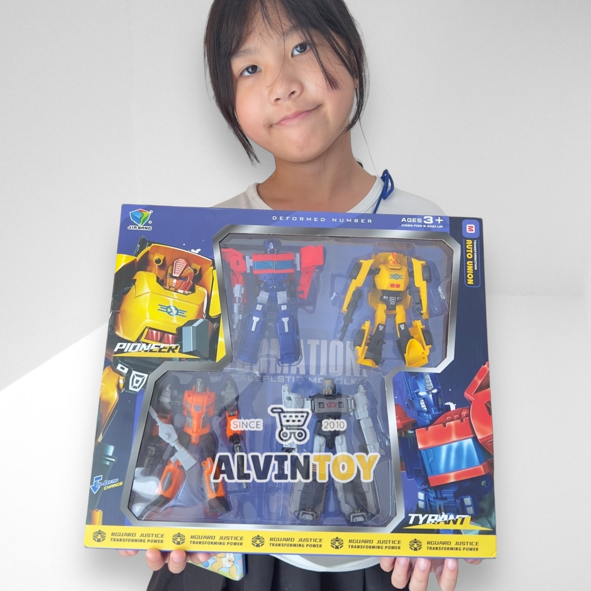 หุ่นยนต์ Transformer ทรานฟอร์เมอร์ กล่อง 4 ตัว แปลงร่างได้