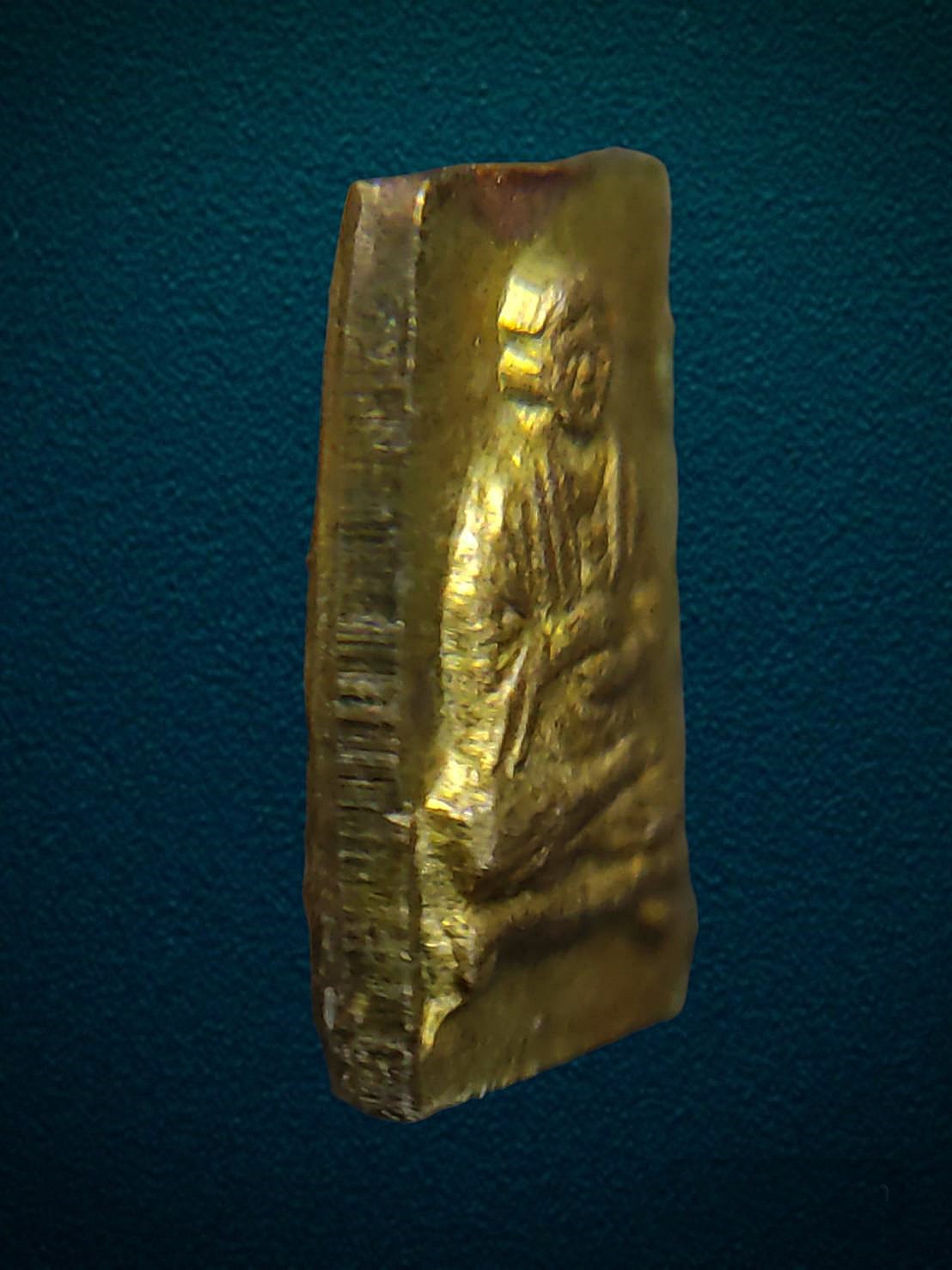 เหรียญพระสมเด็จคะแนน วัดระฆัง พิมพ์จิ๋วหลังสมเด็จโต เนื้อทองฝาบาตร