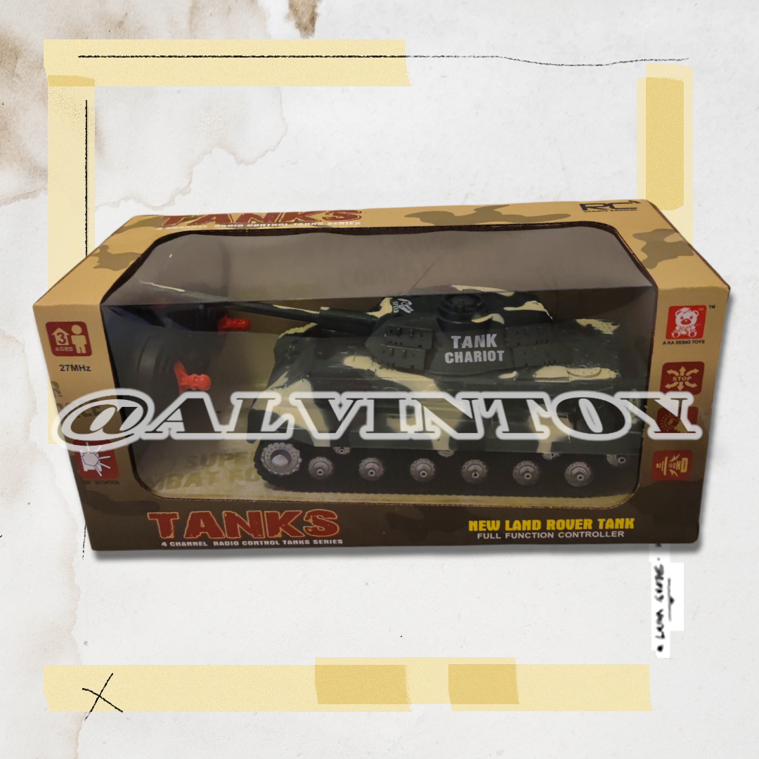 รถบังคับวิทยุพร้อมรีโมทไร้สาย Tanks - รถถัง มีเสียง มีไฟ