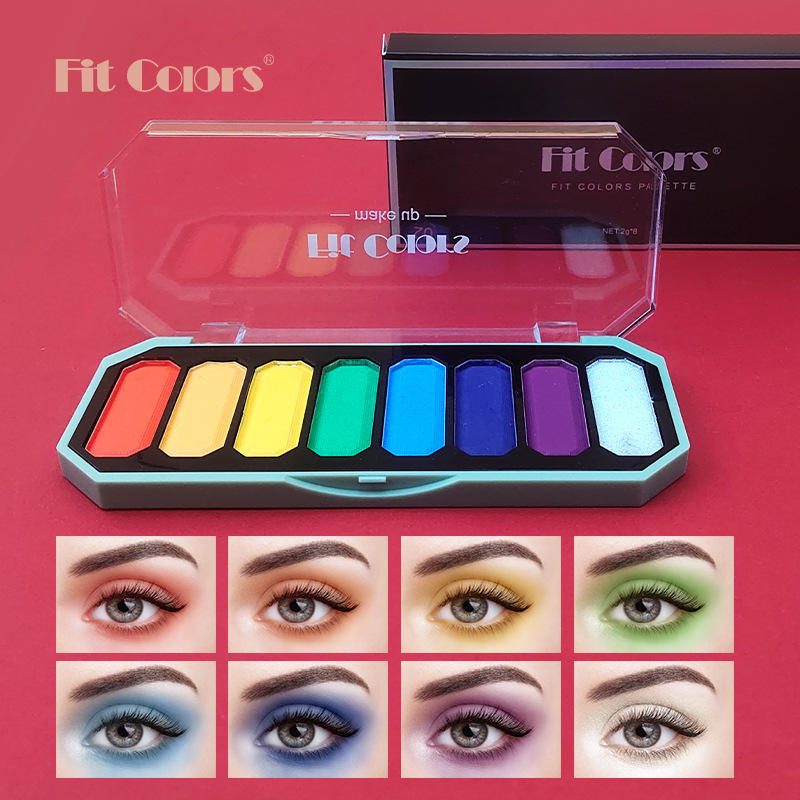 อายแชโดว์ พาเลท ทาตา สีแฟนซี งานปาร์ตี้ 8 สี Fit Colors