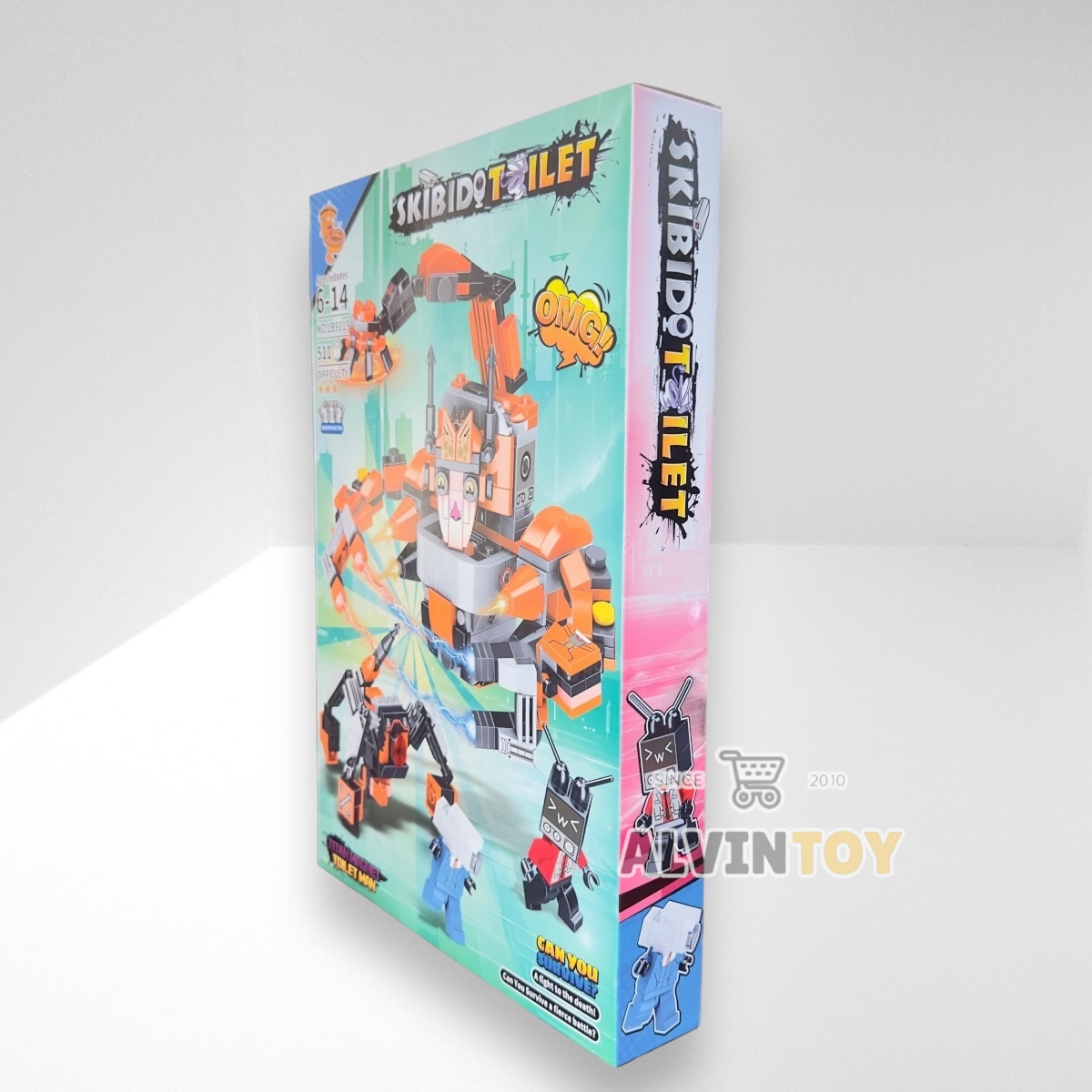 ชุดตัวต่อ ไททัน สติบอดี้ ทอยเลต 511 ชิ้น Skibidi Toilet สคิบิดี้ ทอยเลต