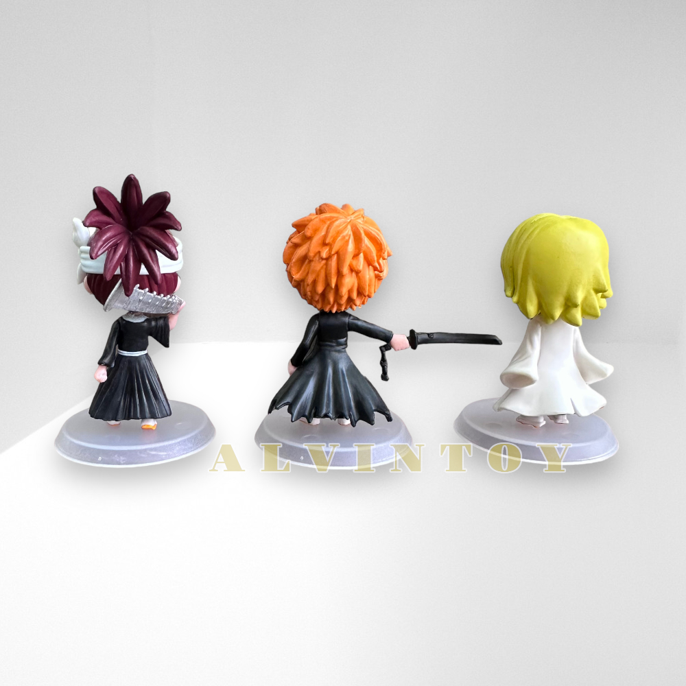 Action Figure Bleach บลีช เทพมรณะ เซ็ต 6 ตัว ขนาดความสูง 8 ซม. มีฐาน งานสวย