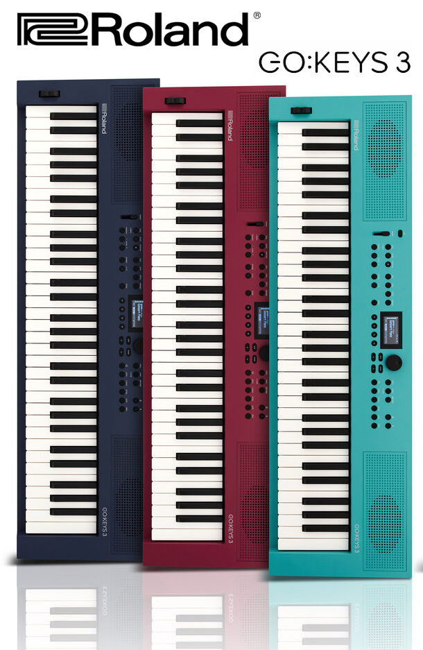 Roland GO KEYS 3 *ของแท้รับประกัน 1ปี* คีย์บอร์ด 61-Key Touch-Sensitive Portable Keyboard