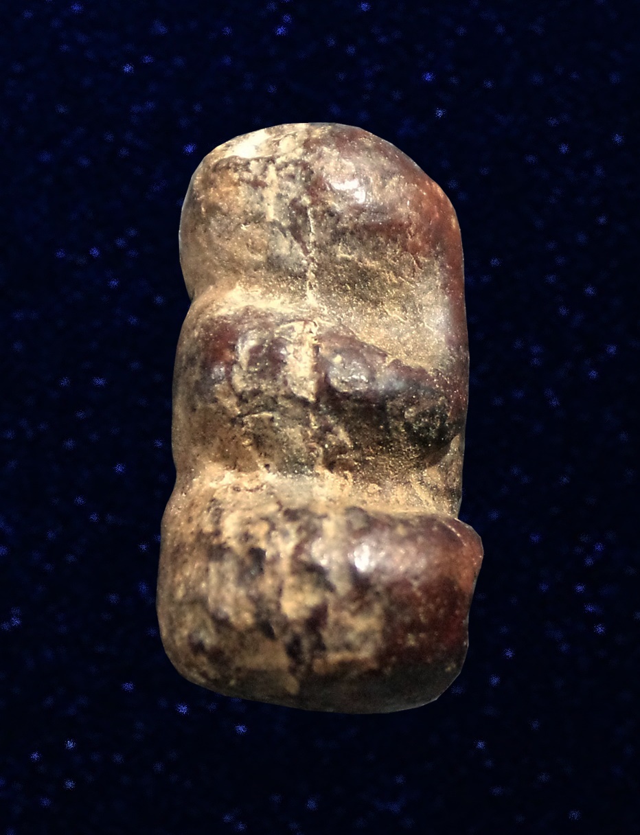 พระปิดตาหลวงพ่อทองสุข วัดสะพานสูง พิมพ์ชะลูดเล็ก แจกแม่ครัว เนื้อผงชุบรัก