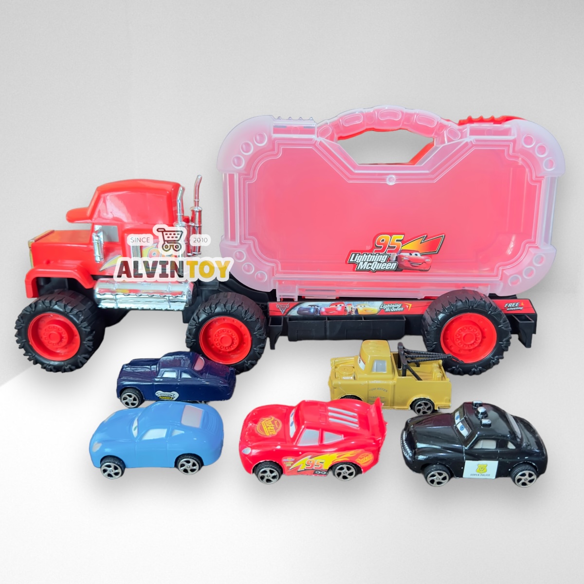 Container Truck Cars 3 - รถแมคควีน รถพ่วง ชุด 6 คัน