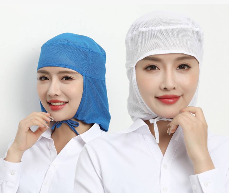หมวกโรงงาน หมวกตาข่ายอนามัย กระเป๋าใส่ผม ตาข่ายเต็มใบ ปลอดเชื้อ