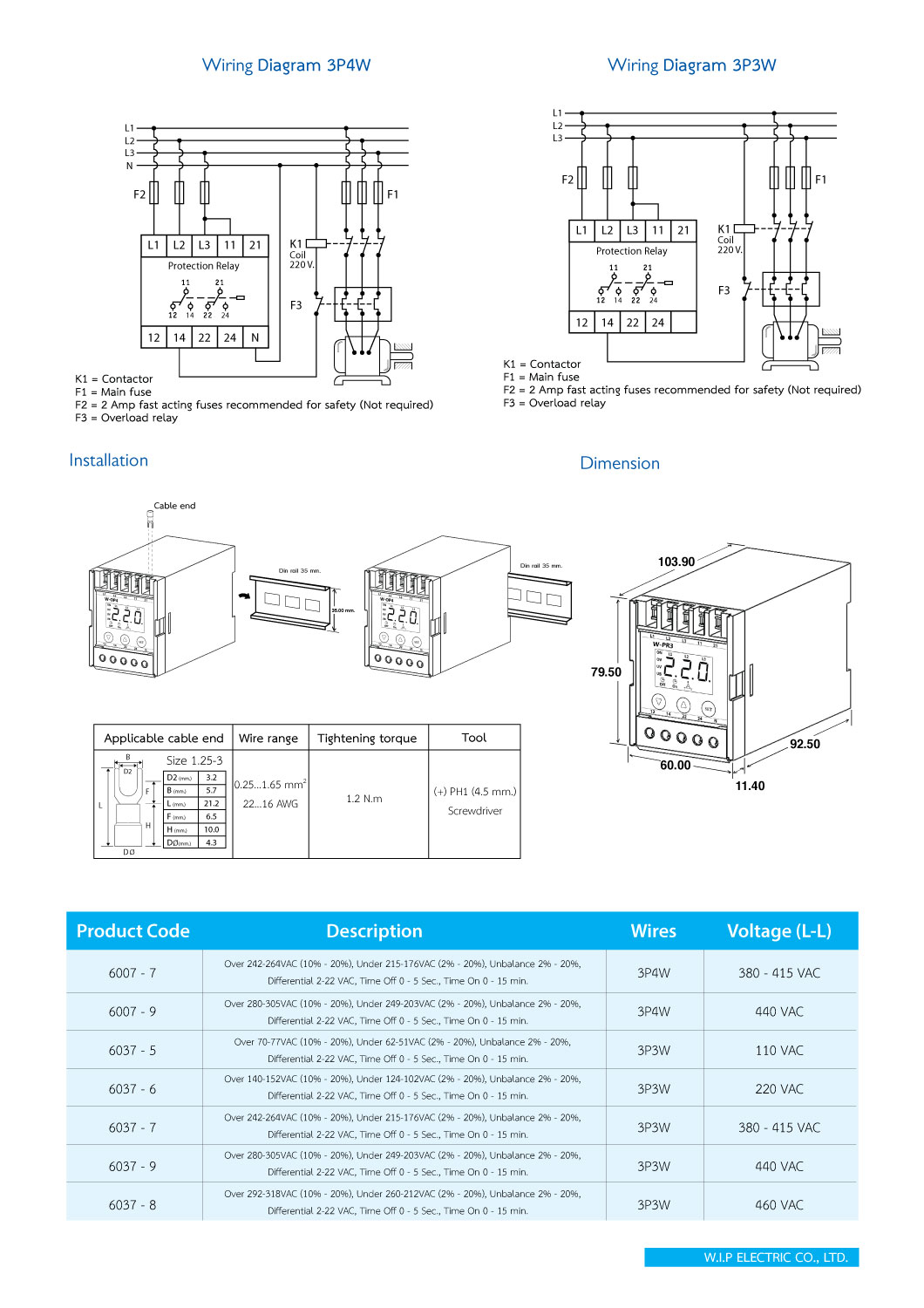 Phase Protector 380V [W-PR3] WIP