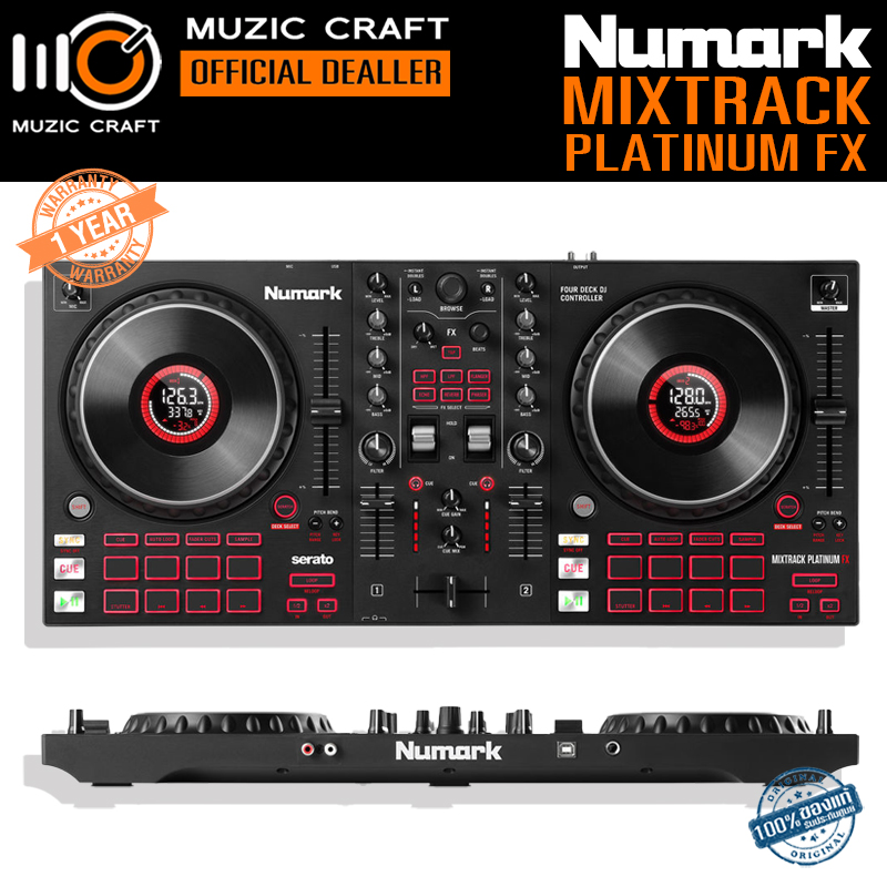 Numark Mixtrack Platinum FX *ของแท้รับประกัน 1ปี* 4-Deck Serato DJ Controller, ดีเจ คอนโทรลเลอร์
