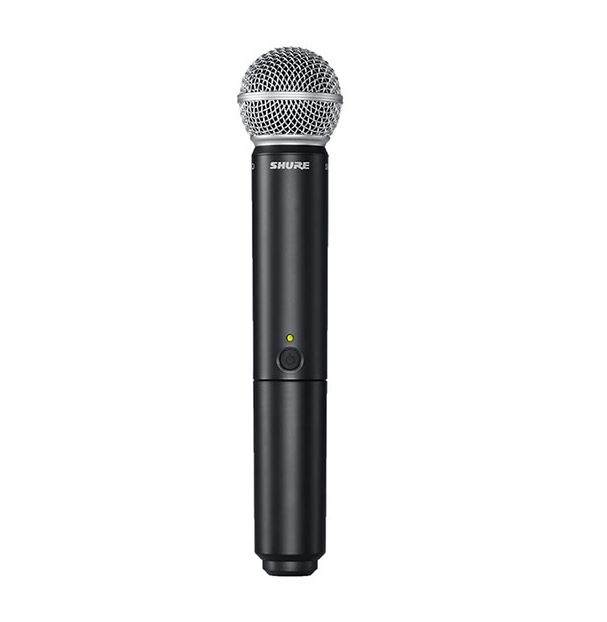 SHURE BLX24TH/SM58 *ของแท้รับประกัน 1ปี* ไมค์ไร้สาย Wireless Handheld Microphone System with SM58 Capsule (UHF 694-703 &748-758 MHz)