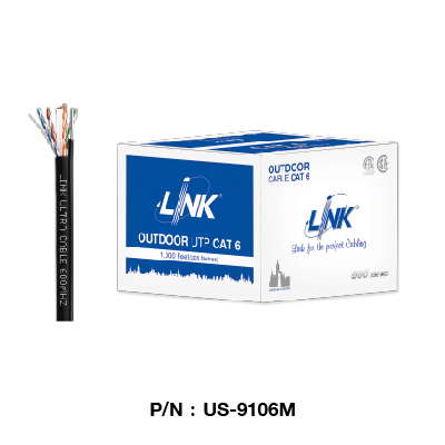 สายแลน UTP Cat6 Outdoor มีสลิง (305m) LINK