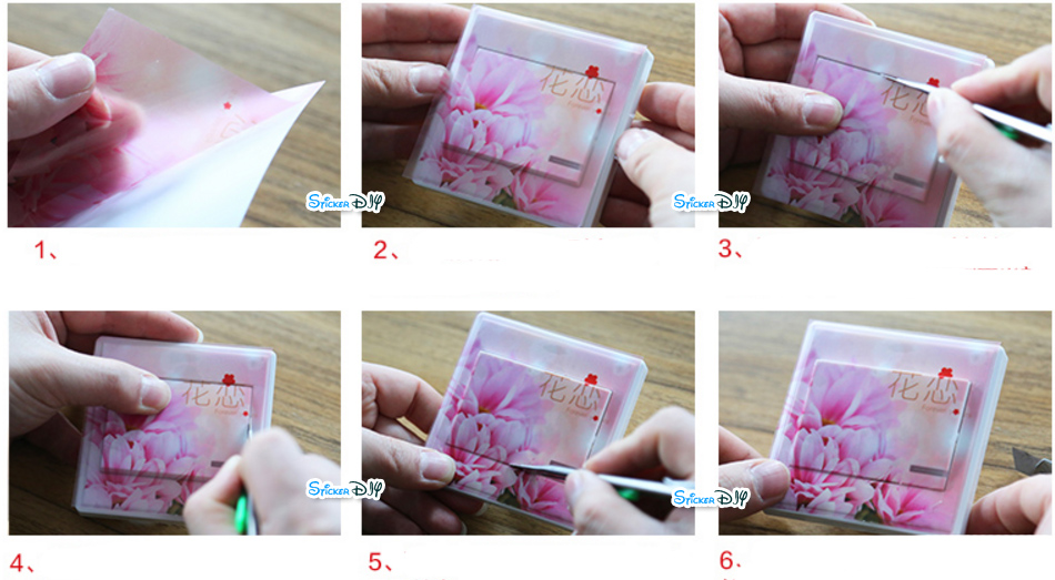 Transparent Wall Sticker สติ๊กเกอร์ติดสวิตช์ไฟ "Women" K (กว้าง8.7cm.xสูง8.7cm.)