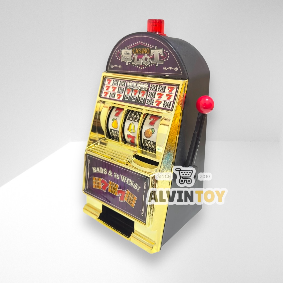 Casino Jackpot Slot Machine - ตู้สล็อต ใส่เหรียญได้ มีไฟ มีเสียง มีเหรียญออก