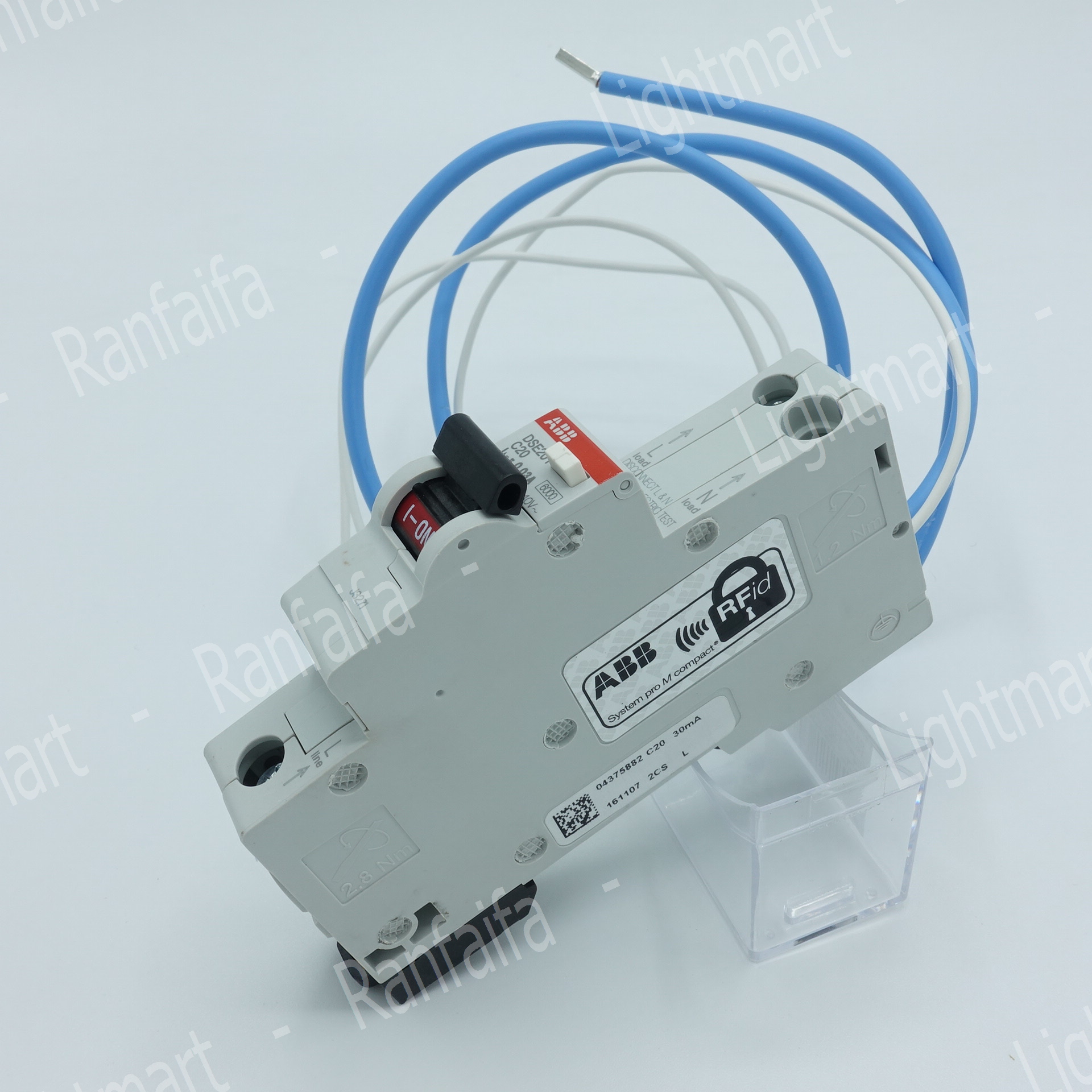 ลูกเบรกเกอร์ย่อย 1P กันไฟดูด (RCBO) 16-32A 30mA "ABB"