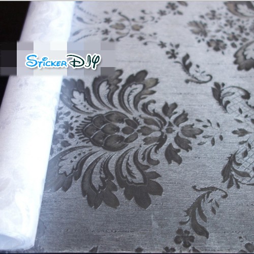 ฟิล์ม PVC สูญญากาศติดกระจก ลายหลุยส์ สไตล์A (กว้าง90ซม.) เมตรละ 139 บาท