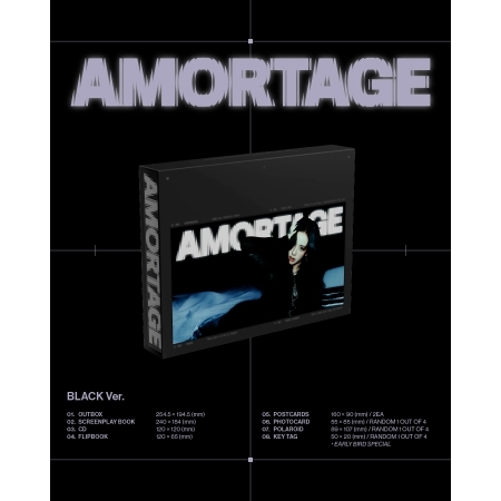 ( Pre-Order ) Jisoo ( Blackpink ) Mini Album [AMORTAGE] Black ver * ไม่มี Poster * วางจำหน่าย 14 / 2 / 2025