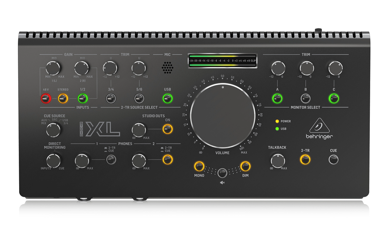 Behringer STUDIO XL *ของแท้รับประกัน 1ปี* Studio Monitor Controller 2x4 USB Audio Interface, Midas Pre ฟรี USB Cables