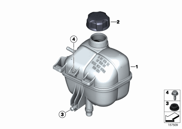 กระป๋องพักน้ำ MINI R56-R59, R60-R61 / Expansion Tank, 7823626
