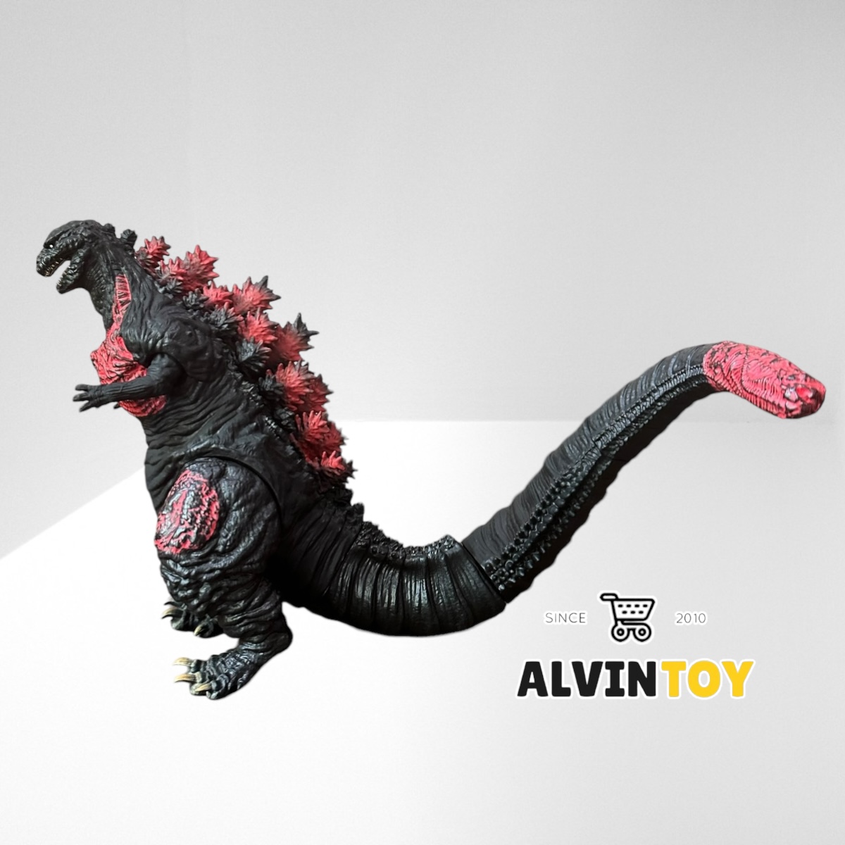 โมเดล Godzilla - ก็อตซิลล่า ตัวใหญ่ สีดำแดง ขนาดความสูง 32 cm. กว้าง 38 cm.
