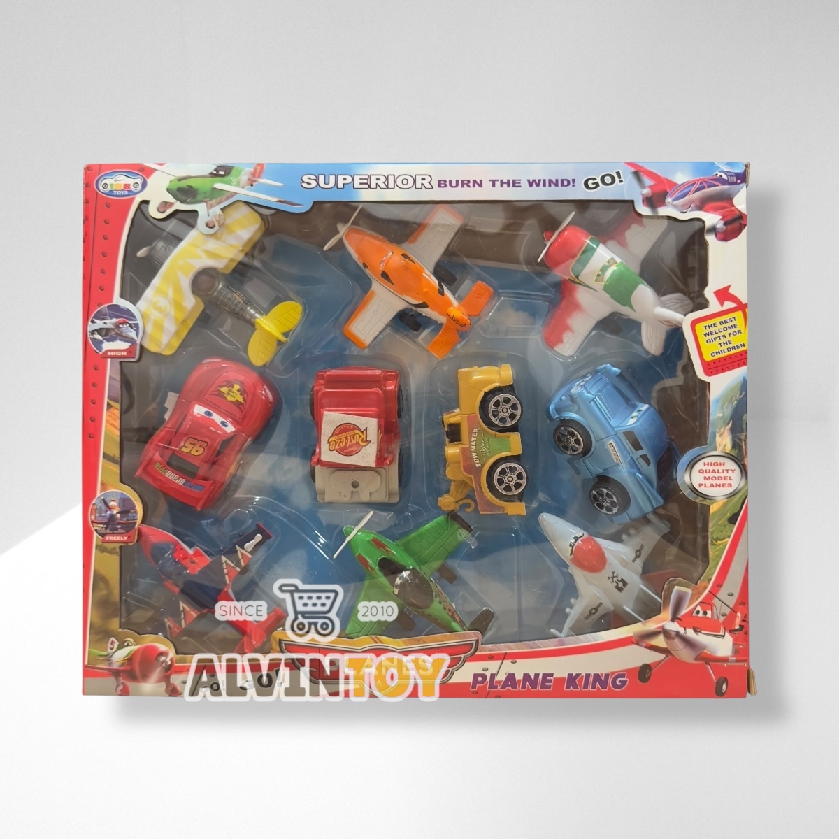 โมเดล Mcqueen + Planes 10 ตัว
