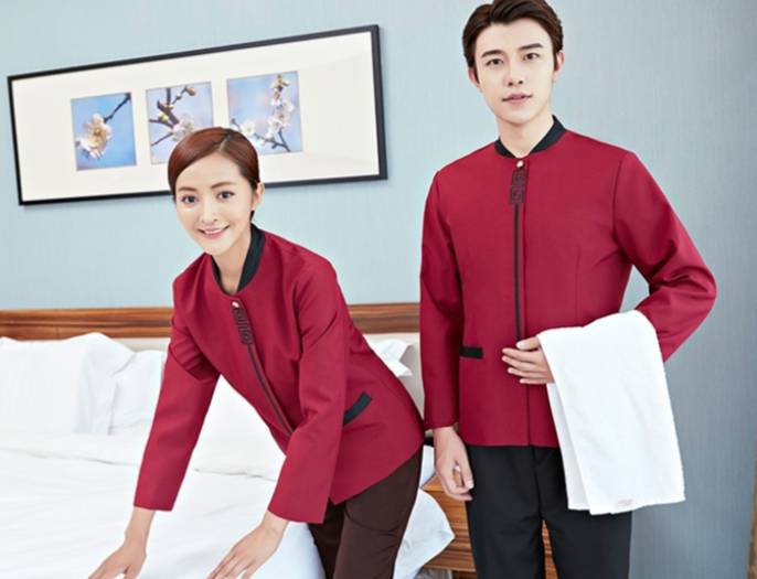 เสื้อแม่บ้านโรงแรม เสื้อพนักงานทำความสะอาด ชุดพนักงานโรงแรม