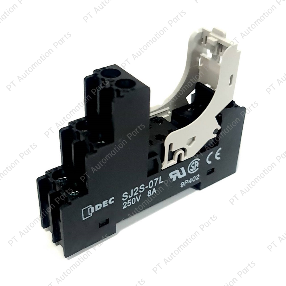 ซ็อกเก็ตรีเลย์ IDEC SJ2S-07L SJ1S-07L Socket Relay 250V 8A/12A 8-pins 5-pins DIN Rail Finger Safe for RJ2S RJ1S Series ซ็อกเก็ตชนิดป้องกันนิ้วมือ 5ขา 8ขา แบบยึดรางปีกนก ใช้กับรีเลย์รุ่น RJ2S RJ1S ซีรีส์