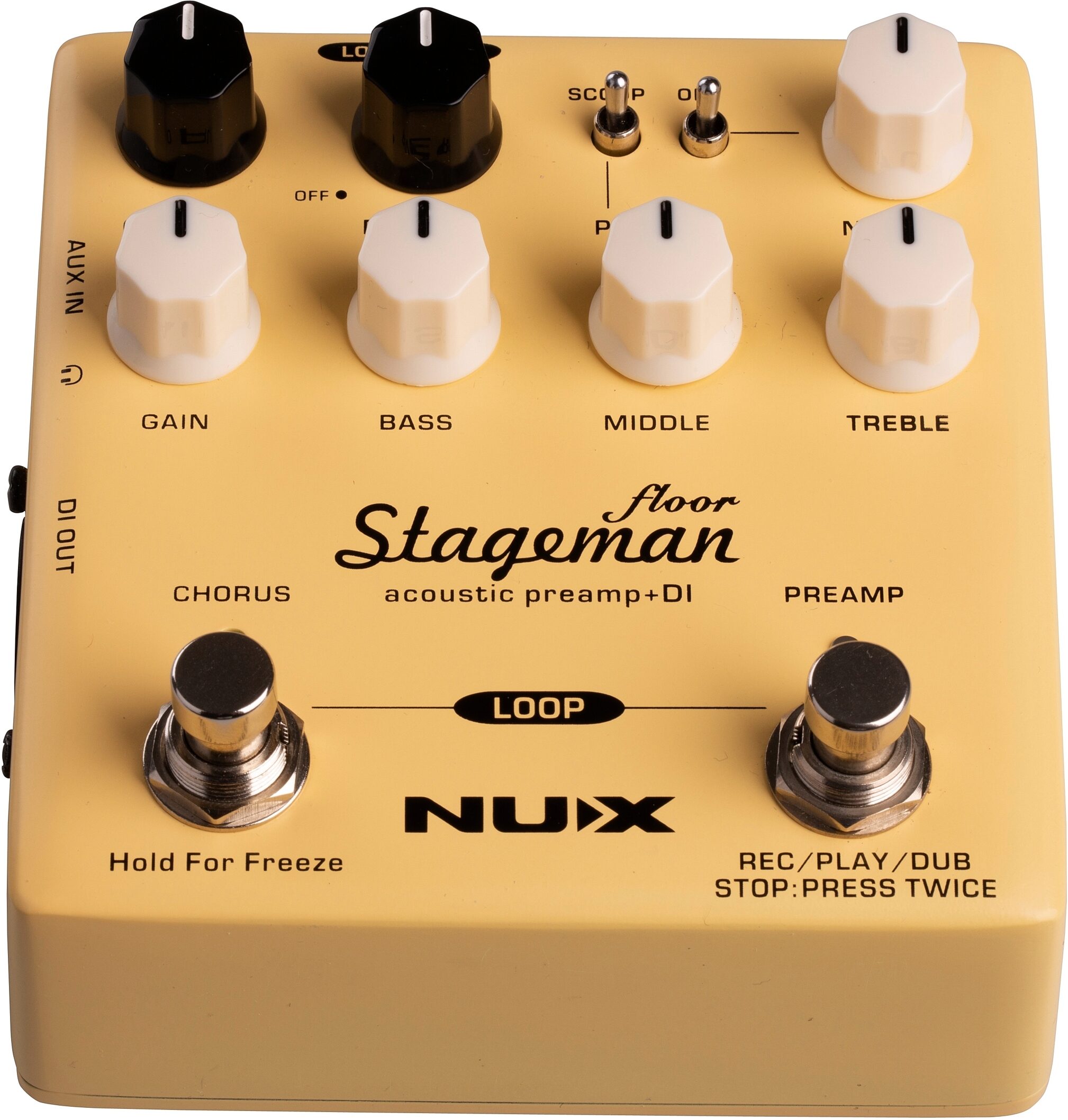 Nux Stageman Floor NAP-5 *ของแท้ประกัน 1ปี* เอฟเฟคกีต้าร์อคูสติก, Acoustic Guitar Preamp Pedal, Looper, DI Out, FX
