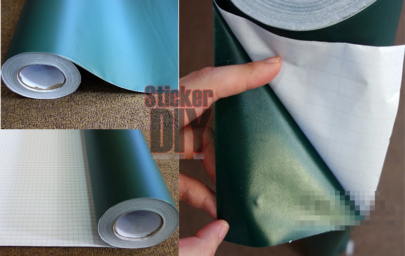 Greenboard sticker สติ๊กเกอร์กระดานดำติดผนัง ชอล์คเขียนลบได้ สีเขียว (หน้ากว้าง90cm.) เมตรละ180บาท