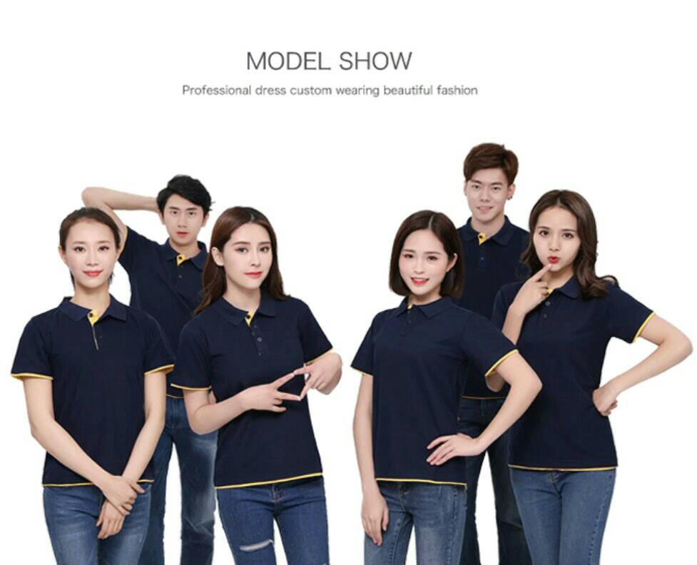 เสื้อยืดปกโปโล เสื้อโปโลแขนสั้น เสิ้อฟอร์มพนักงาน