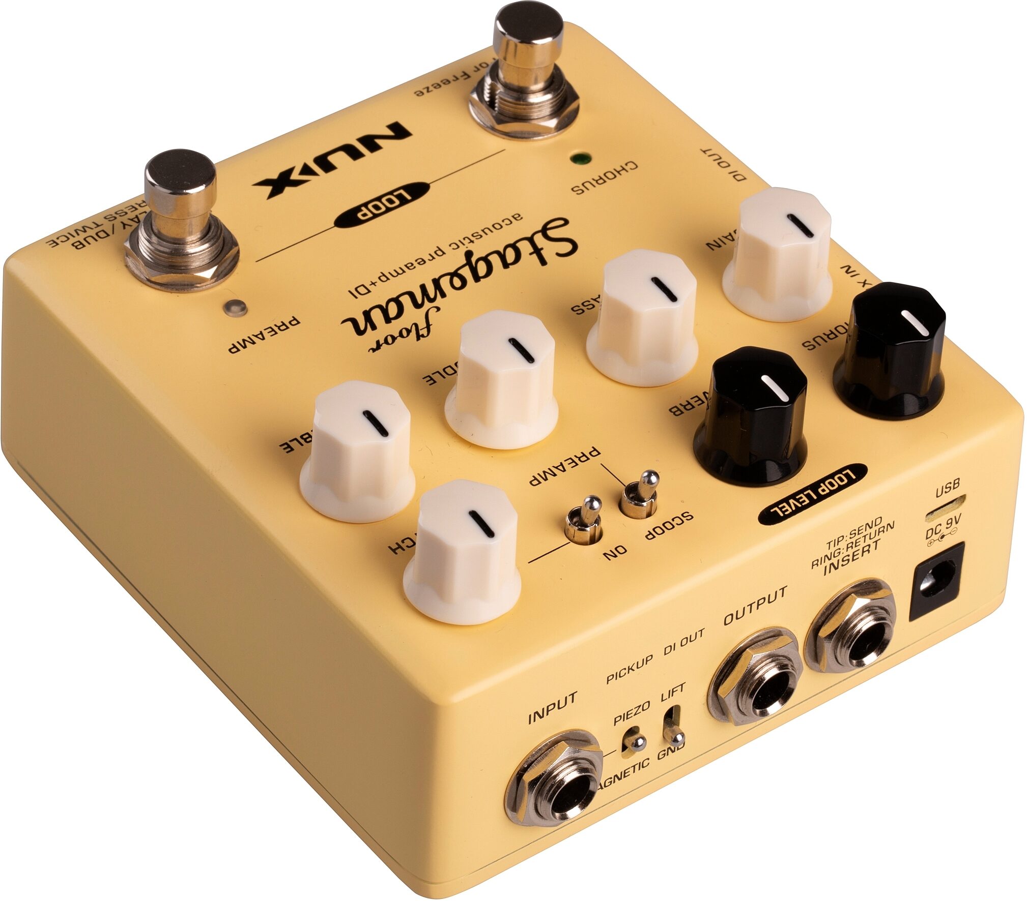 Nux Stageman Floor NAP-5 *ของแท้ประกัน 1ปี* เอฟเฟคกีต้าร์อคูสติก, Acoustic Guitar Preamp Pedal, Looper, DI Out, FX