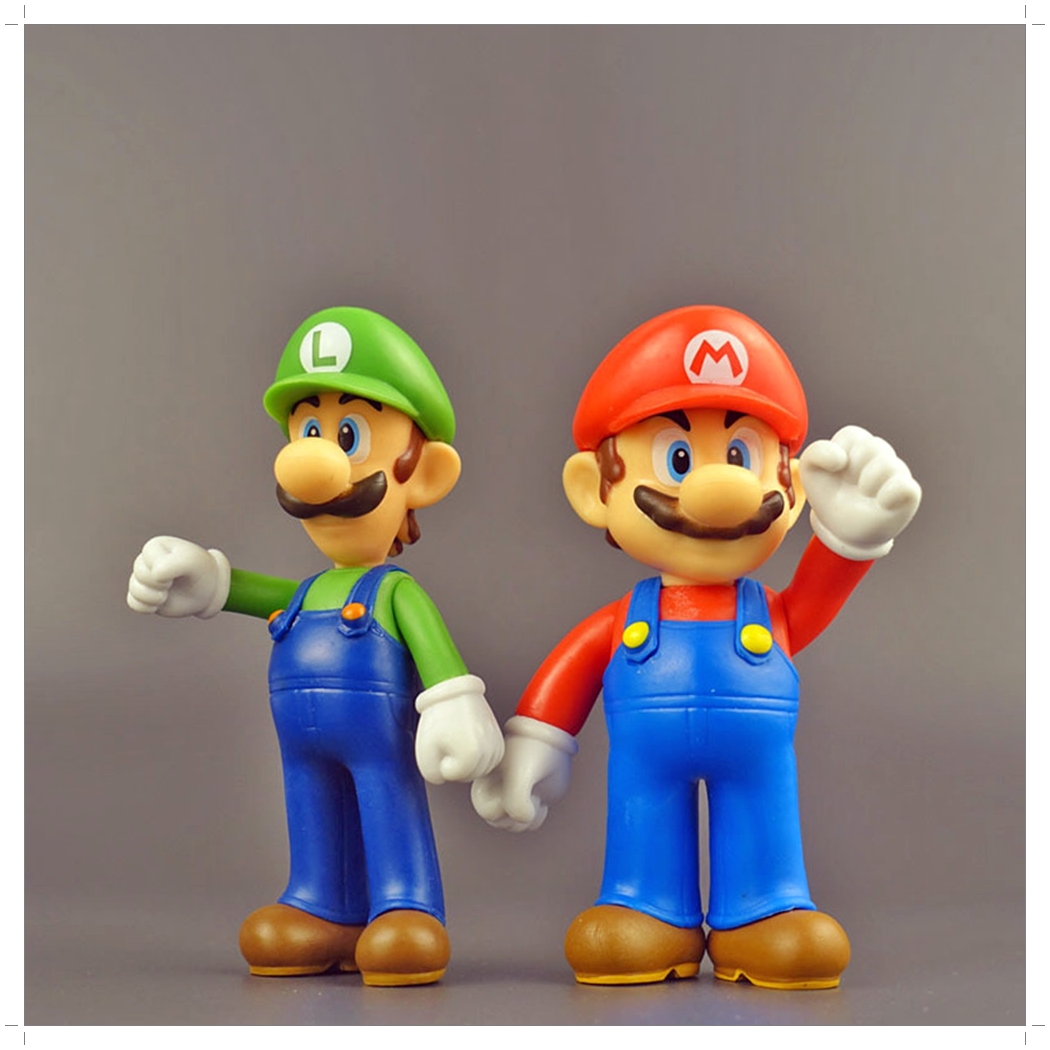 โมเดล Super Mario มาริโอ ลุยจิ ยอร์ซี่ ชุด 5 ตัว