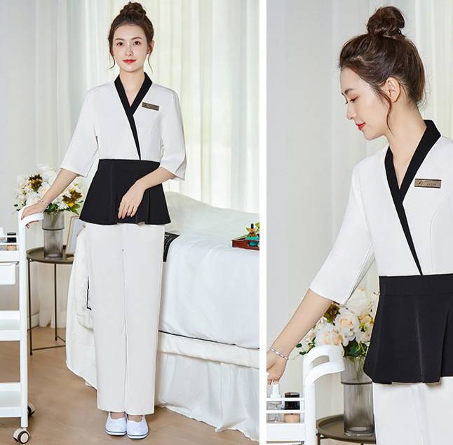 ชุดนวดสปา ชุดคลินิกความงาม ชุดนวดไทยสปา