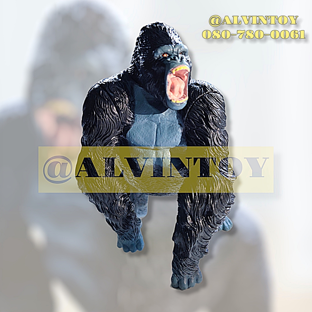 โมเดล ลิงกอริลลา คิงคอง Gorilla Kingkong ขนาดความสูง 14 ซม. งานสวยสมจริง ขยับจุดได้
