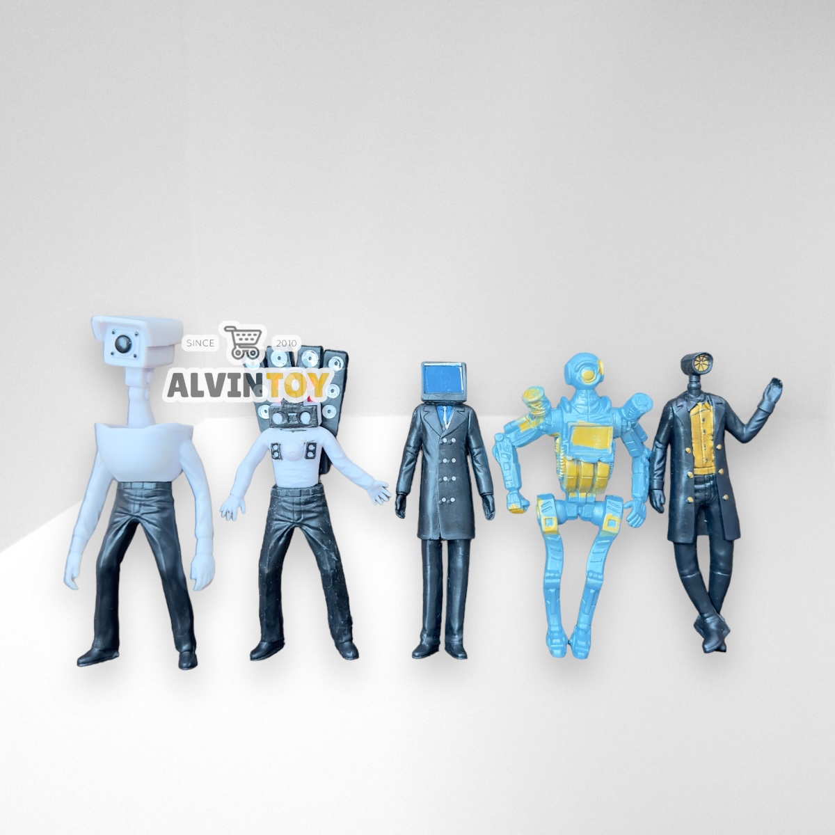 โมเดล Skibidi Toilet สคิบิดี้ ทอยเลต ชุด 6 ตัว คละแบบ