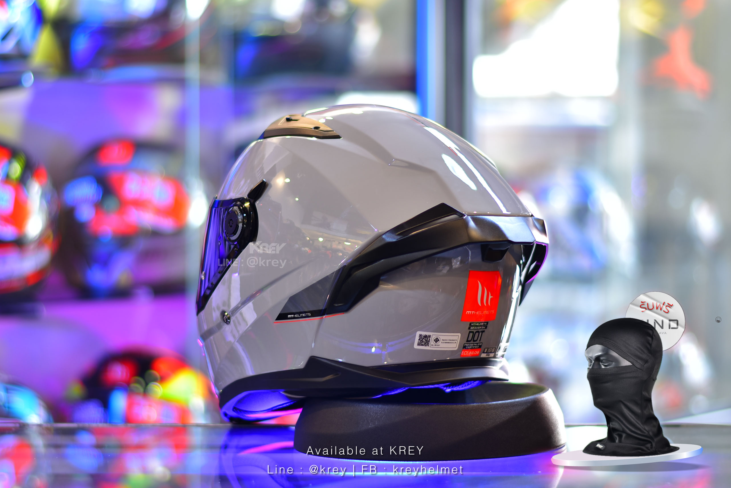 MT model BRAKER SV SOLID GLOSSY GREY