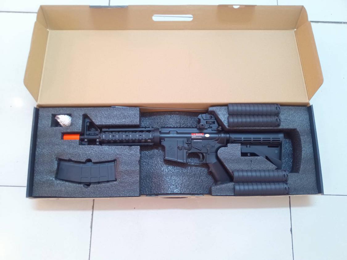 M4 CQB ระบบแก็ส GBBR MC6624M บอดี้โลหะ
