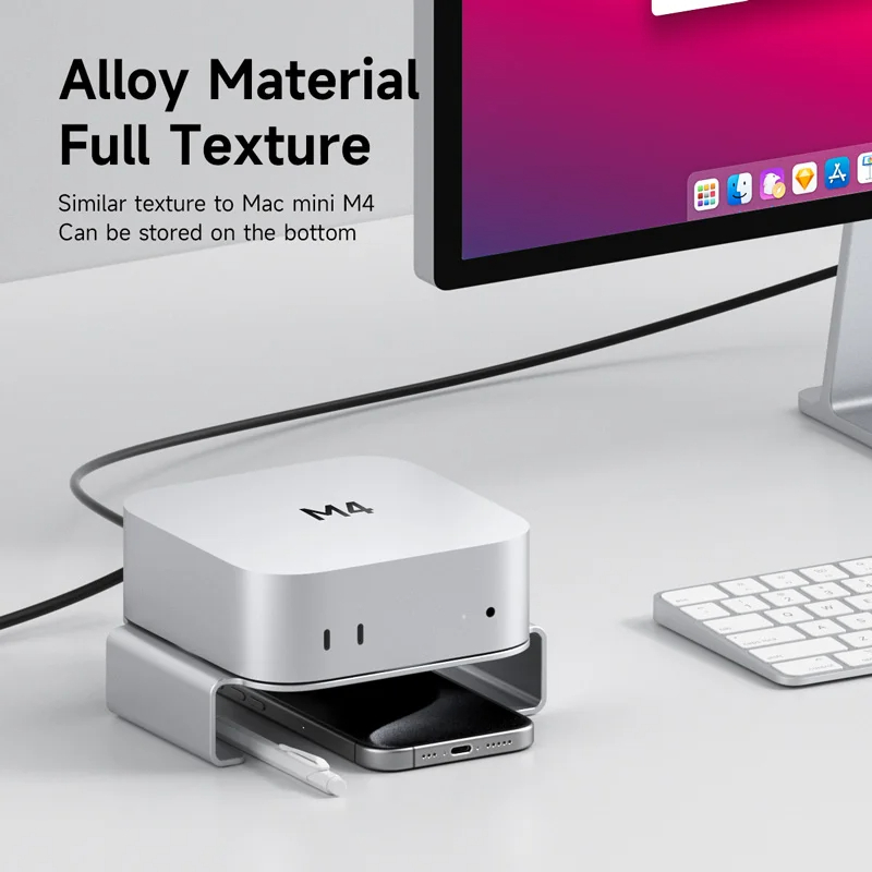 Hagibis Desktop stand for Mac mini M4