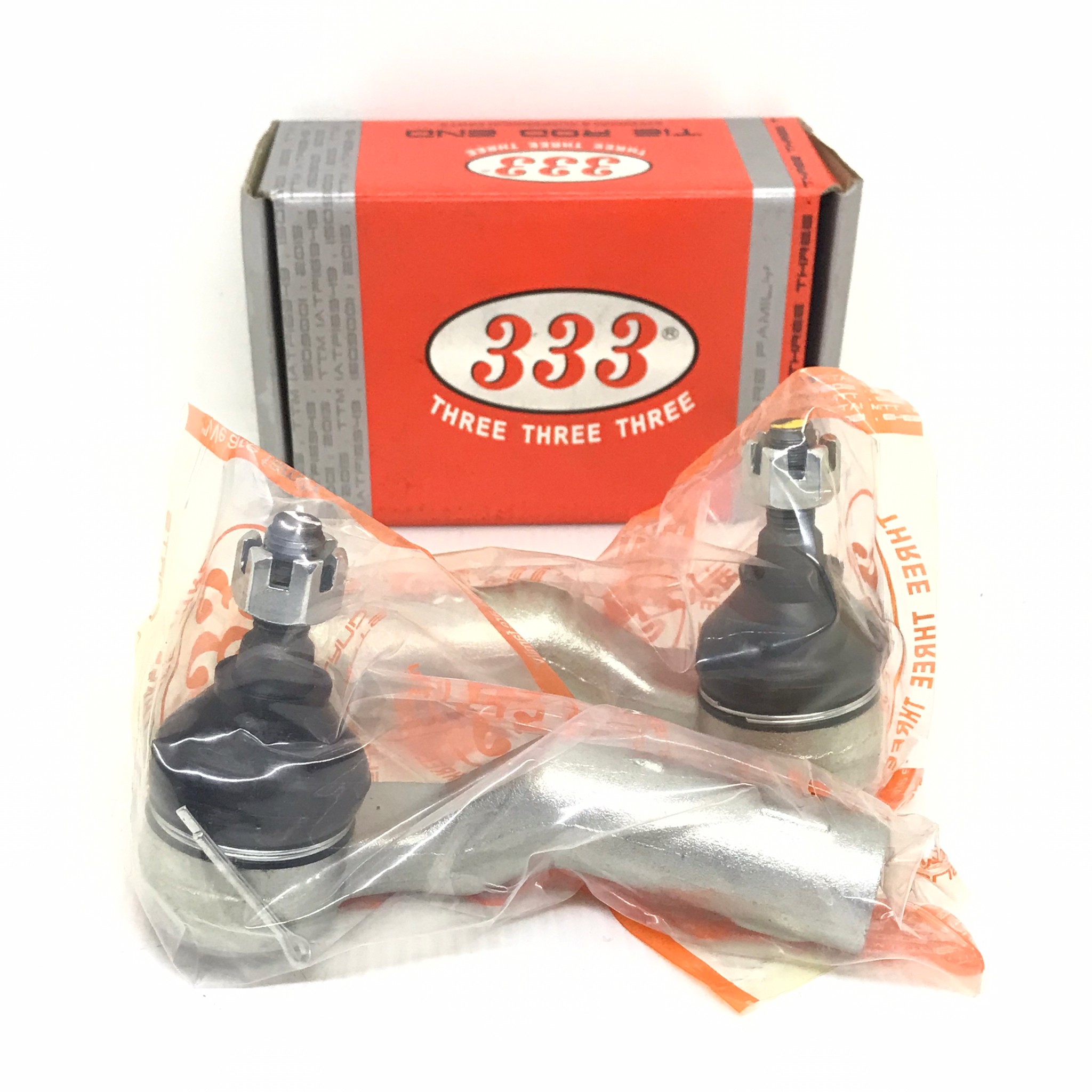 (2 ตัว) ลูกหมากคันชักสั้น MAZDA 3 / FOCUS เครื่อง 1.6 มาสด้า / เบอร์ 3E-1651 / BP4L-32-280 / BP4L-32-290 / ยี่ห้อ 333 / Three Three Three (TIE ROD END)